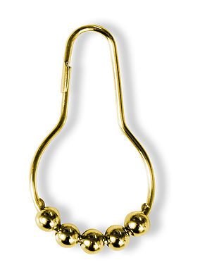 Curtain Ring Gold Shower Curtain Rail by Cherished Radiators