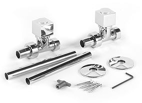 Cubo Inline Valves Radiator Valve by Cherished Radiators