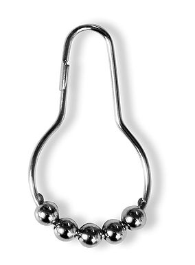 Curtain Ring Chrome (pack Of 12) Shower Curtain Rail by Cherished Radiators
