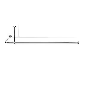 L Shaped Shower Curtain Rail  LSR4 Shower Curtain Rail by Cherished Radiators