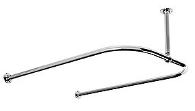 U Shaped Shower Rail USR2 Shower Curtain Rail by Cherished Radiators