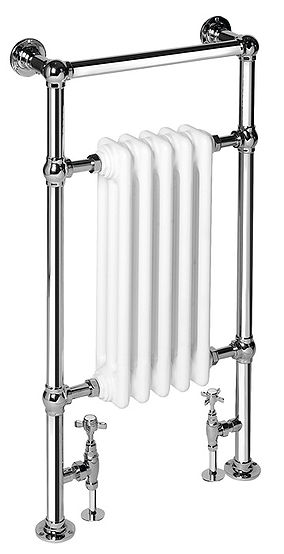 Viscount 1 Ball Jointed Towel Rail by Cherished Radiators